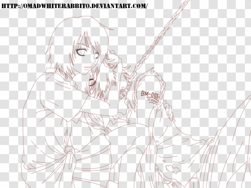 Line Art Castlevania Judgment Artist Sketch - Silhouette - Yuiko Transparent PNG