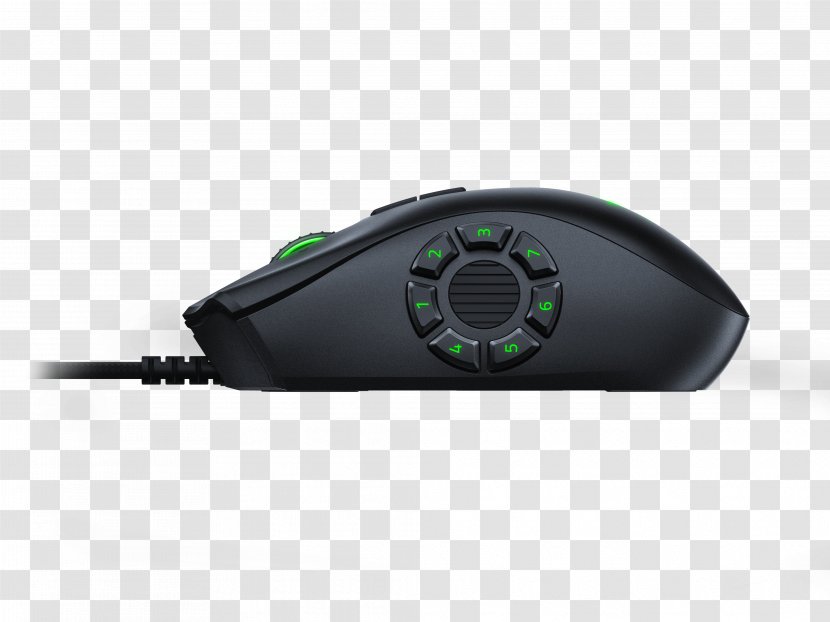 Computer Mouse USB Gaming Optical Razer Naga Trinity Backlit Inc. Button - Electronics Accessory Transparent PNG