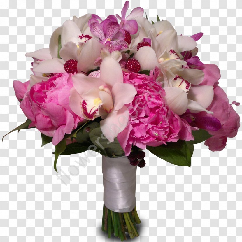 Flower Bouquet Peony Wedding Garden Roses - Bride - Pion Transparent PNG