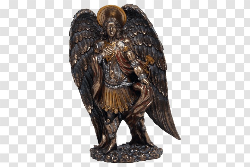 Michael Gabriel Archangel Barachiel - Bronze - Angel Transparent PNG