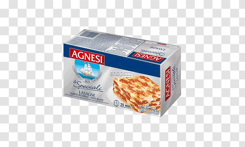 Pasta Lasagne Spaghetti Agnesi Noodle - Durum - Tomato Transparent PNG