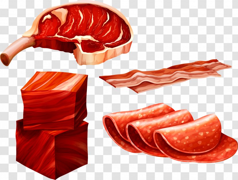 Sausage Bacon Meat Ham - Flower Transparent PNG