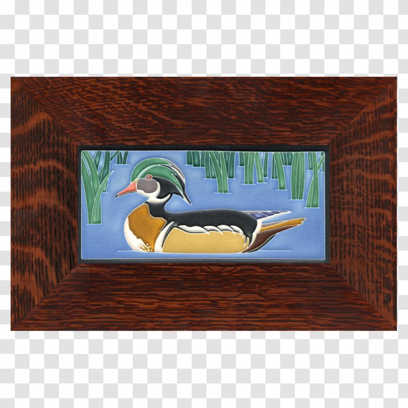 Duck Tile Art Painting Mosaic - Bird - Wood Transparent PNG