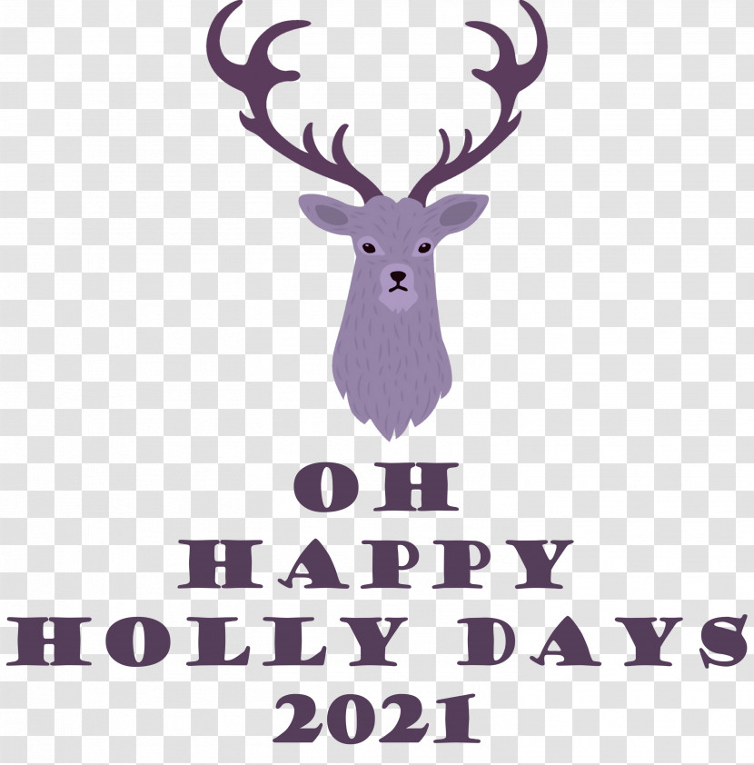 Happy Holly Days Christmas Holiday Transparent PNG
