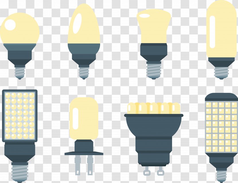 Light-emitting Diode LED Lamp - Energy - Cartoon Light Bulb Set Transparent PNG