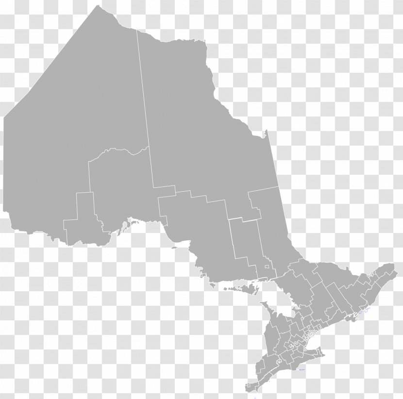 Ontario Vector Map Transparent PNG