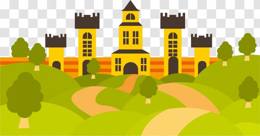 Euclidean Vector Landscape Hill - Landmark - Prairie Palace Transparent PNG