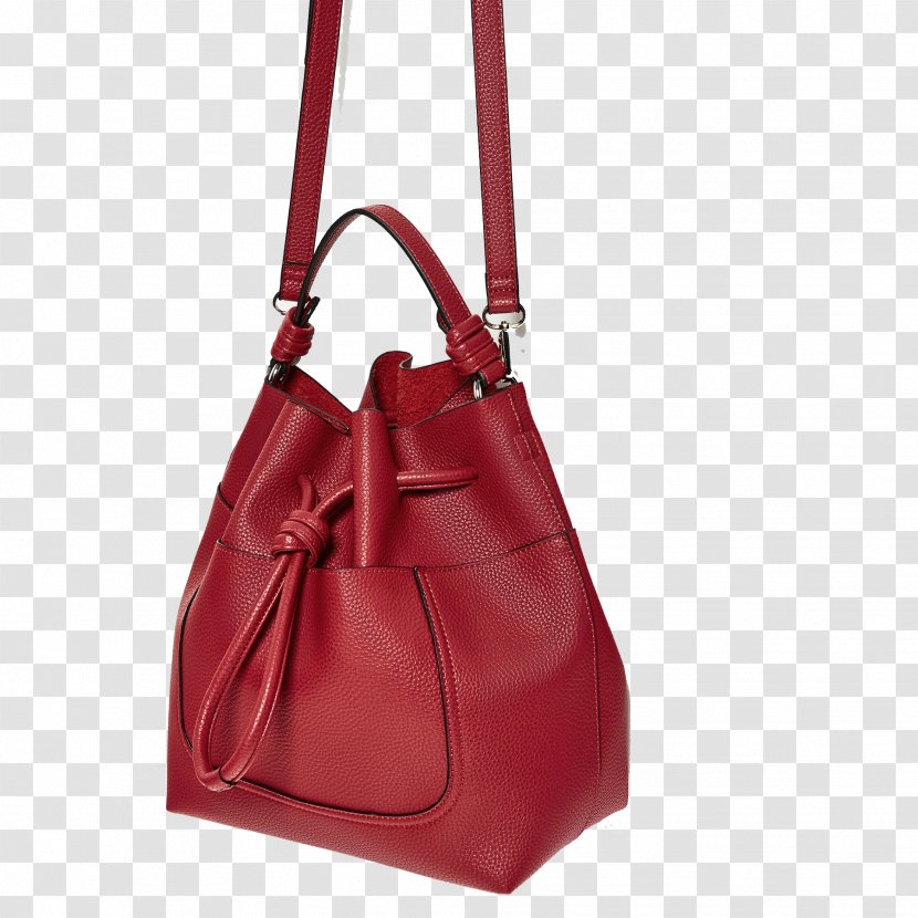 Handbag Zara Drawstring Clothing - Strap - Red Rope Bucket Bag Transparent PNG