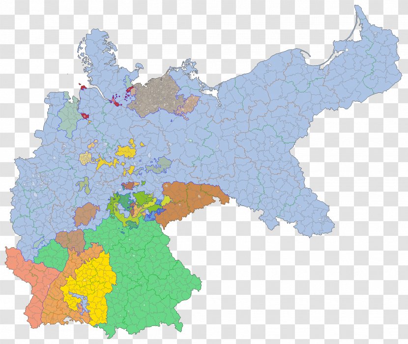 North German Confederation Kingdom Of Prussia Austro-Prussian War Empire - Unification Germany - Basemap Transparent PNG