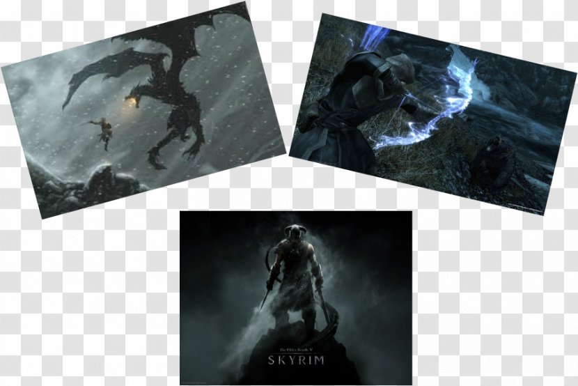 The Elder Scrolls V: Skyrim Action Role-playing Game Canvas Print Adventure - V - Dragon Transparent PNG
