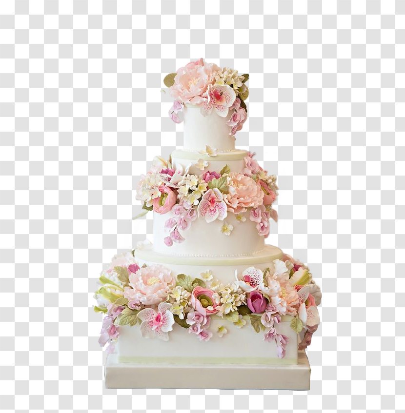 Wedding Cake Icing Bakery - Peony Fondant Transparent PNG