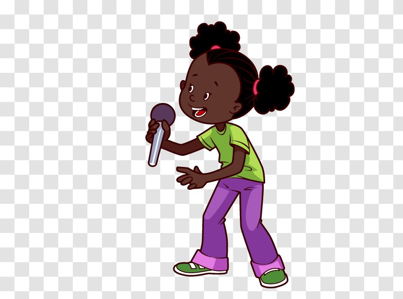 Microphone African American Cartoon Clip Art - Foreign Children Transparent PNG