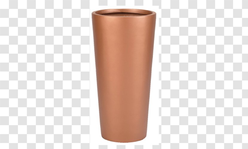 Copper Vase Cylinder - Metallic Transparent PNG