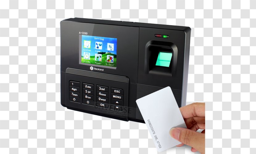 Biometrics Time And Attendance Fingerprint Identity Document System - Card Reader - Management Transparent PNG