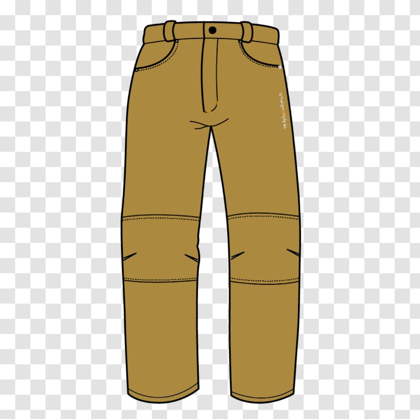 Pants Shorts Font - Yellow - Design Transparent PNG