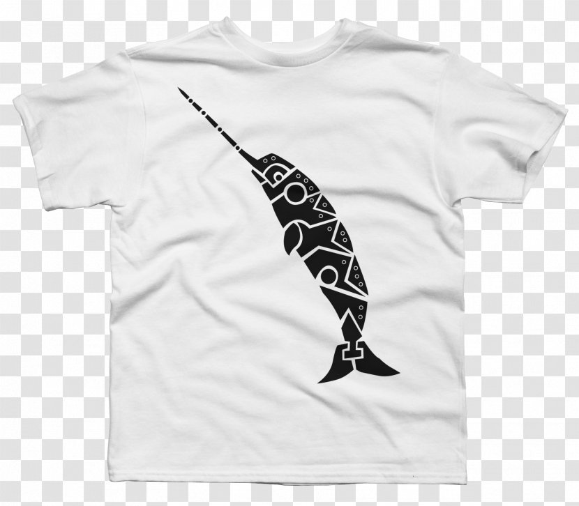 T-shirt Narwhal Art Printmaking Whale - Tshirt Transparent PNG