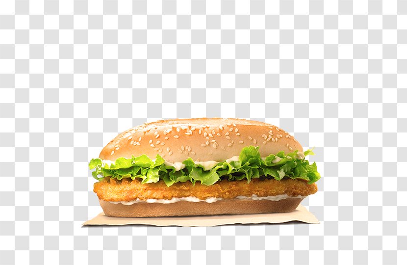 Chicken Sandwich Whopper Burger King Specialty Sandwiches Hamburger Nuggets - Lettuce Transparent PNG