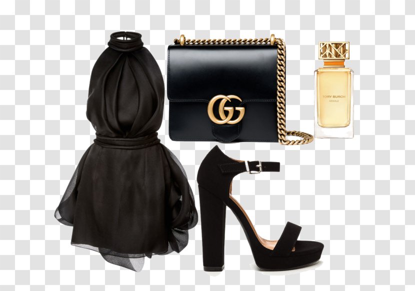 Chanel Handbag Gucci Tote Bag - Leather - Black Dress And High Heels Transparent PNG