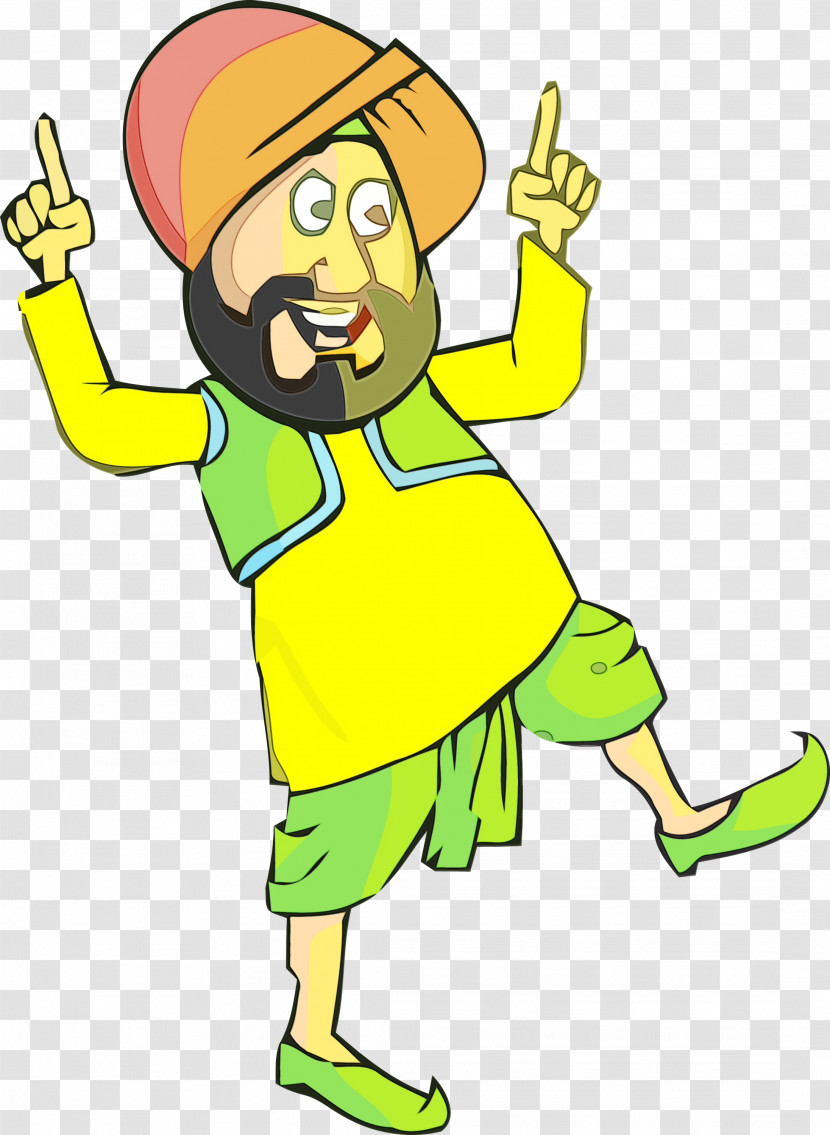 Cartoon Yellow Finger Pleased Thumb Transparent PNG