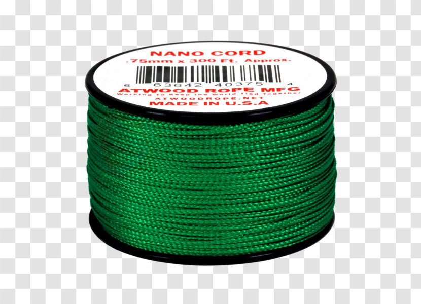 Rope Parachute Cord Green Twine Red - Hardware Transparent PNG