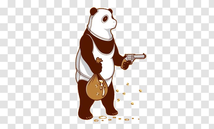 Giant Panda Bear T-shirt Baby Pandas - Child - Simple Mother Pistol Transparent PNG