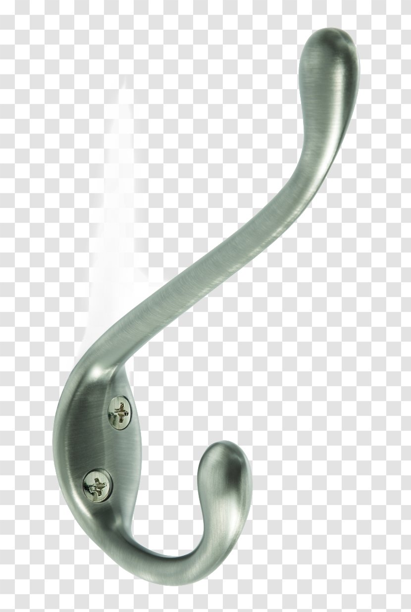 Silver Coat Hook Hat Clothing Accessories - Jewellery Transparent PNG
