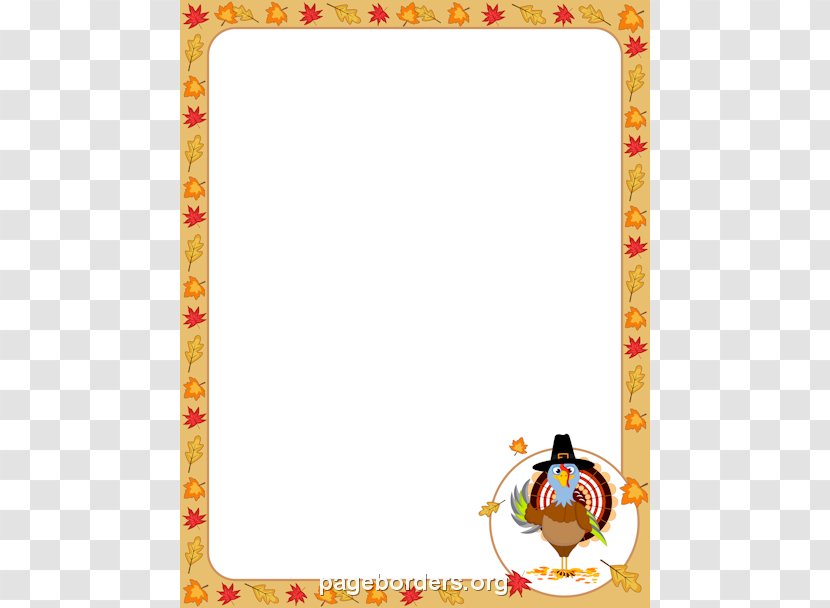 Syriau2013Turkey Border Thanksgiving Clip Art - Turkey - Cliparts Borders Transparent PNG