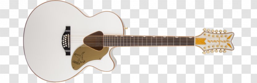 Twelve-string Guitar Gretsch White Falcon Acoustic Acoustic-electric - Tree Transparent PNG
