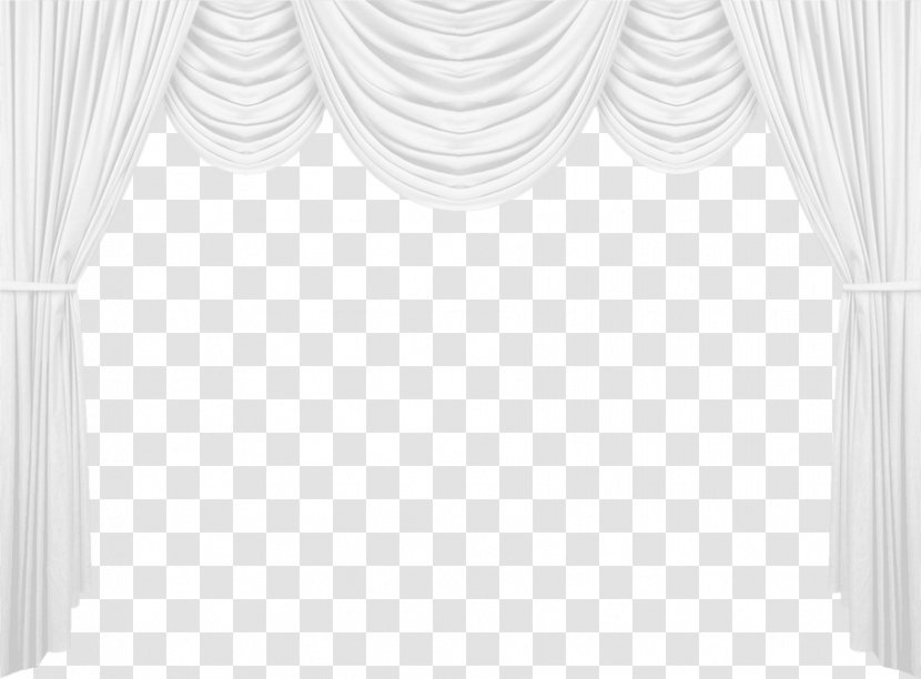 Black And White Pattern - Textile - Curtain Clipart Picture Transparent PNG