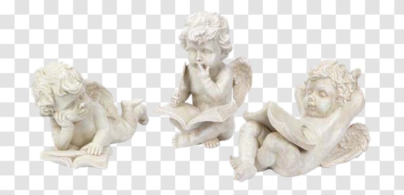 Statue Figurine Cherub Angel - Tree - Stone Transparent PNG