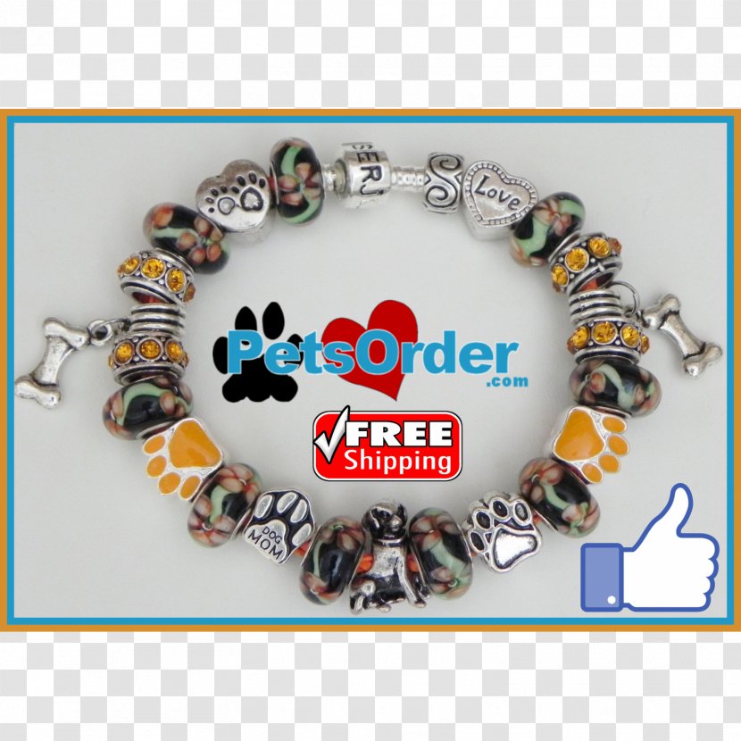 Charm Bracelet Dog Bead Pet - Lover Transparent PNG