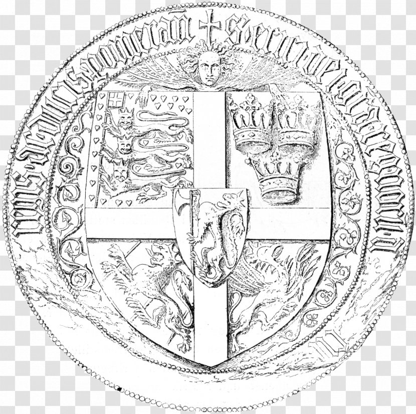 Pomerania Norway Holstein Coat Of Arms Denmark - Margaret I - Black And White Transparent PNG