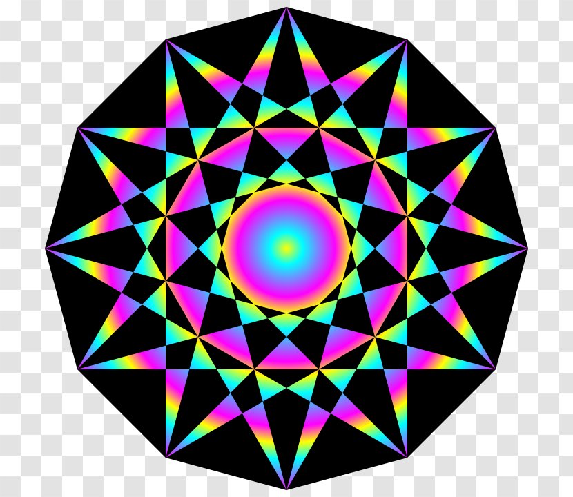 Gradient Circle - Symmetry - Rainbow Transparent PNG