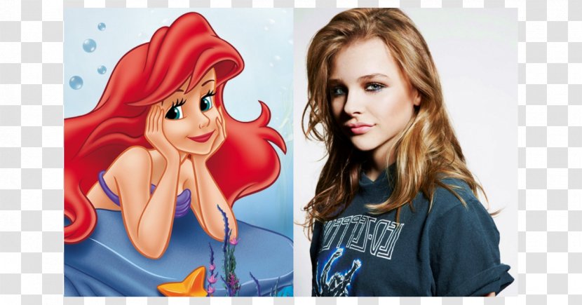 Ariel The Little Mermaid YouTube Attina Disney Princess - Cartoon - Chloe Moretz Transparent PNG