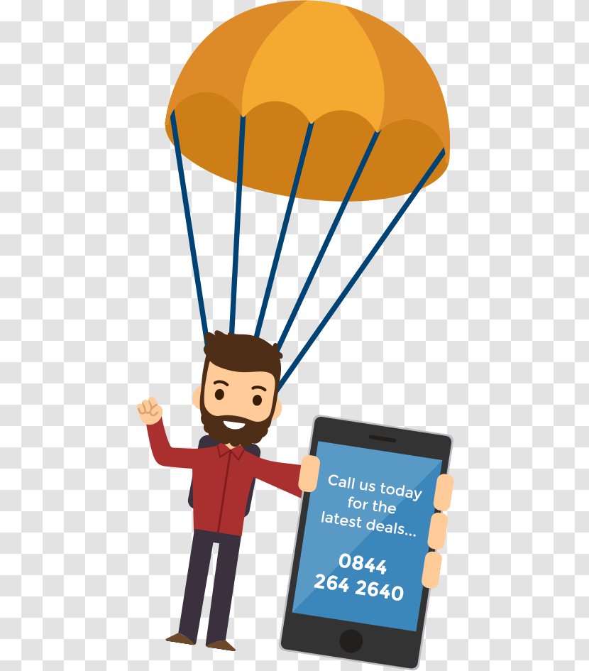 Human Behavior Public Relations Technology Clip Art - A Man With Parachute Transparent PNG