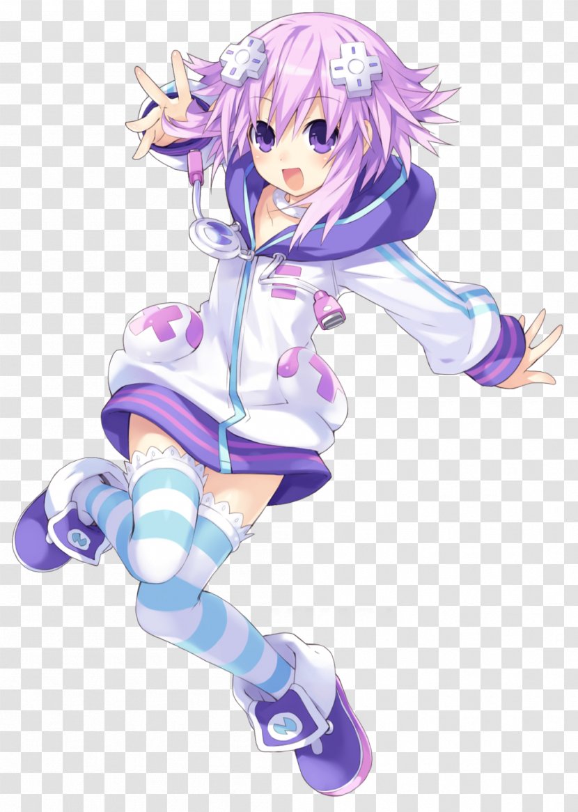 Hyperdimension Neptunia T-shirt Sega Video Game Sticker - Watercolor - Purple Heart Transparent PNG