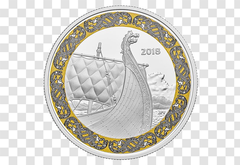 Viking Age Ships Coin - Norsemen Transparent PNG