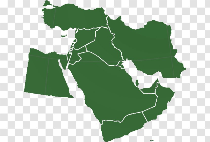 Middle East World Map Persian Gulf - Israel Time Zone - Africa Transparent PNG