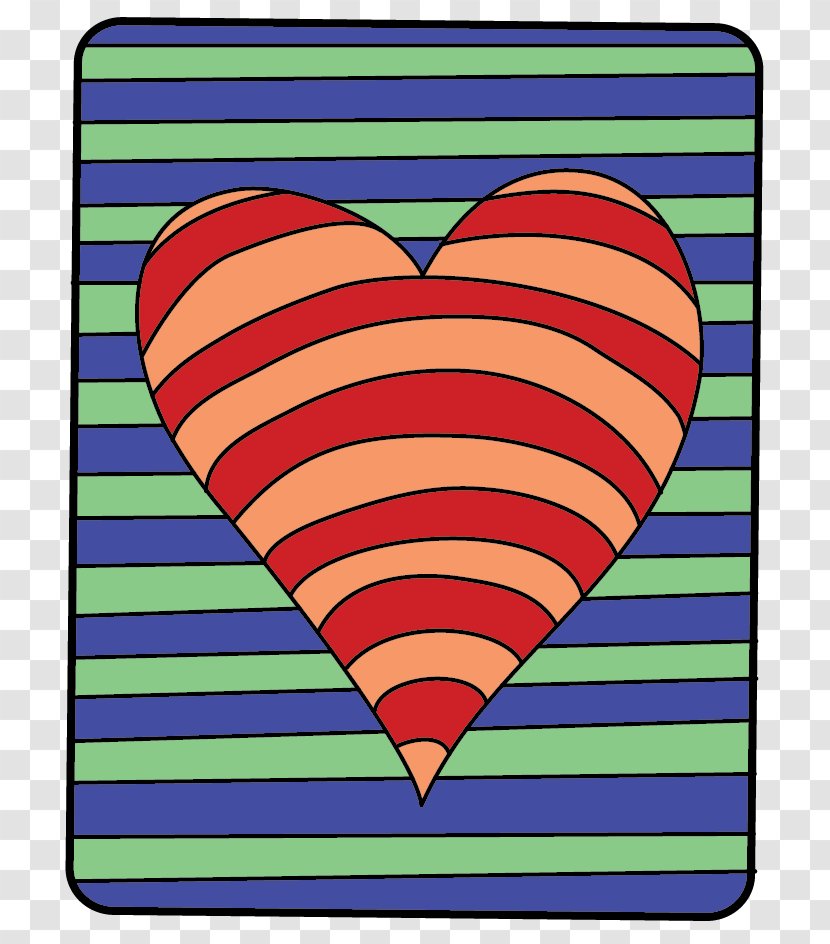 Op Art Drawing Color Scheme Theory - Heart - Design Transparent PNG