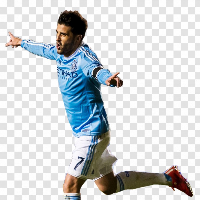 New York City FC Barcelona Melbourne Football Player - Joint - David Villa Transparent PNG