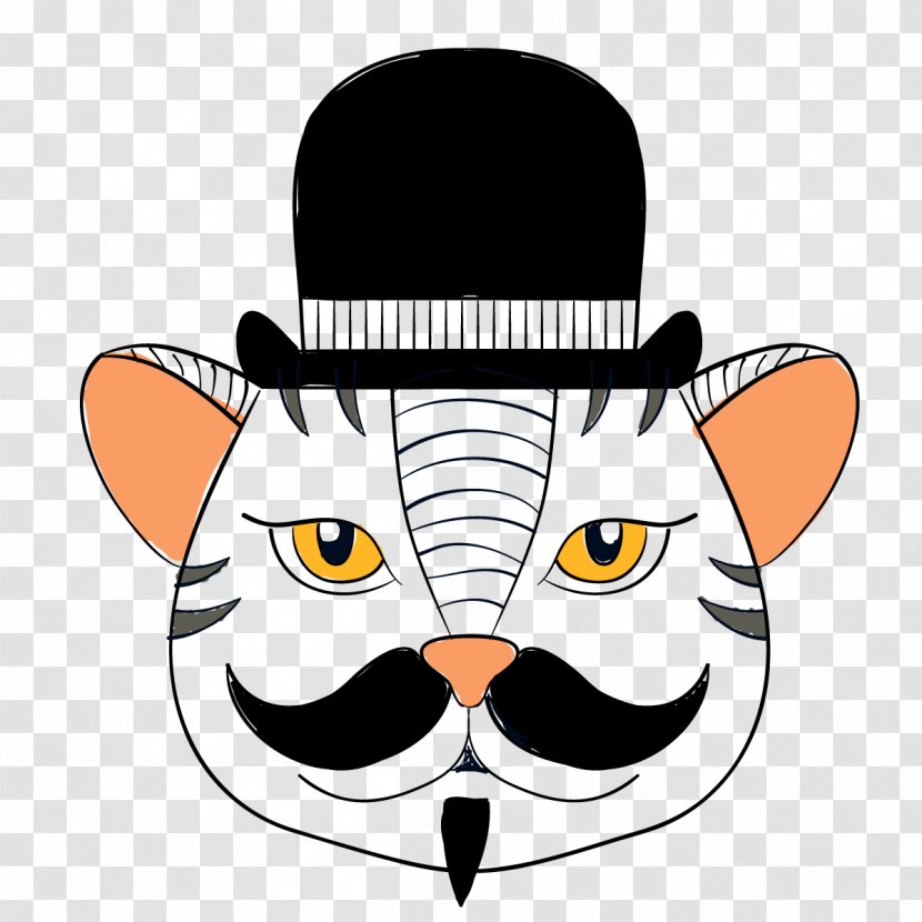 Whiskers Clip Art - Pixel - Mr. Vector Cat Transparent PNG