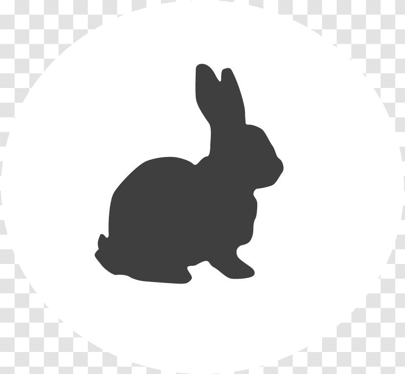 Easter Bunny Background - Rabbit - Animal Figure Blackandwhite Transparent PNG