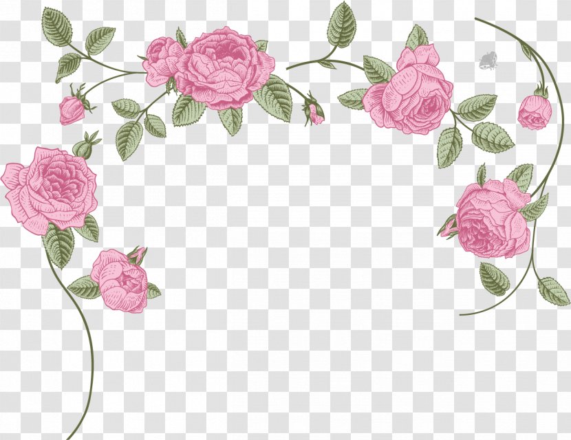 Wedding Invitation Birthday Cake Greeting Card Wish - Petal - Creative Pink Watercolor Roses Sea Transparent PNG