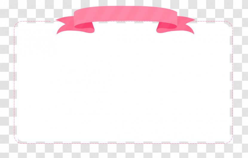 Fresh And Beautiful Pink Ribbon Products Borders - Rectangle - Product Design Transparent PNG
