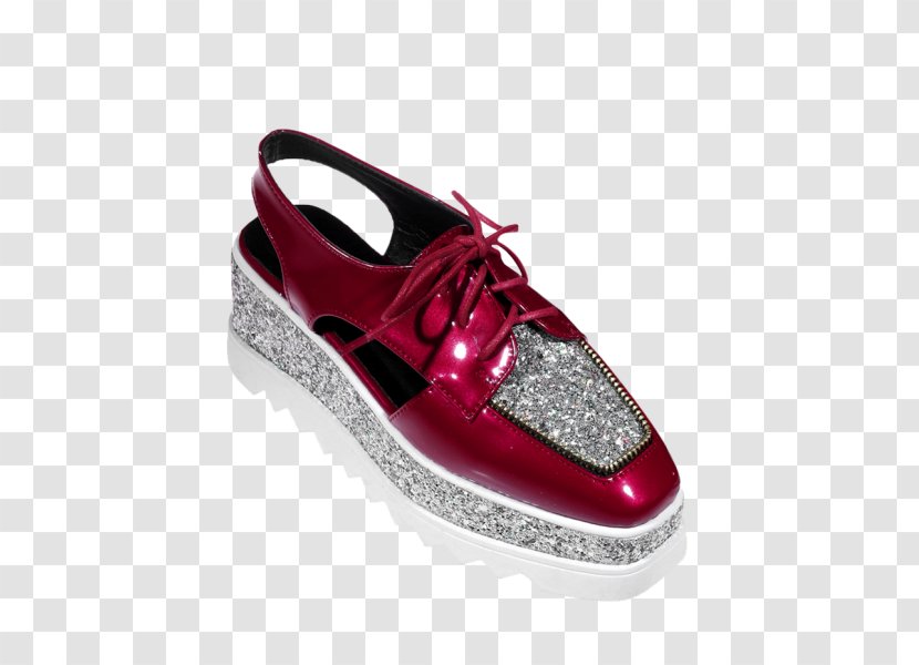 Platform Shoe Wedge Sequin Sneakers - Shoes Transparent PNG