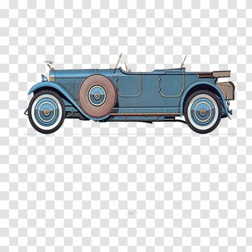 Car Mercedes-Benz Jeep Delage Hispano-Suiza K6 - Hispanosuiza - Retro Cartoon Painting Classic Cars Transparent PNG