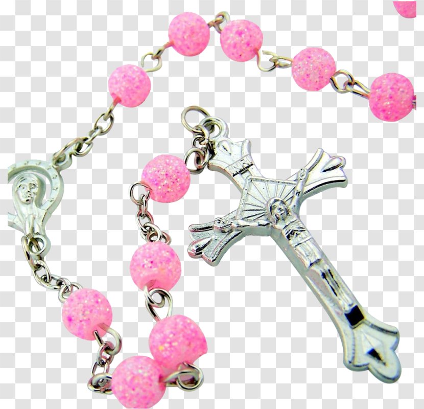 Rosary Christianity Bead Catholic Church Catholicism - Heart - Beads Transparent PNG