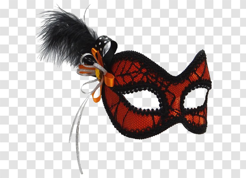 Mask Clothing Accessories Halloween Masquerade Ball Red - Plumas De Ave Transparent PNG