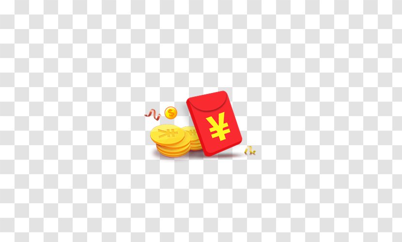 Coin Download Money - Yellow - HD,Red Envelope Material Transparent PNG
