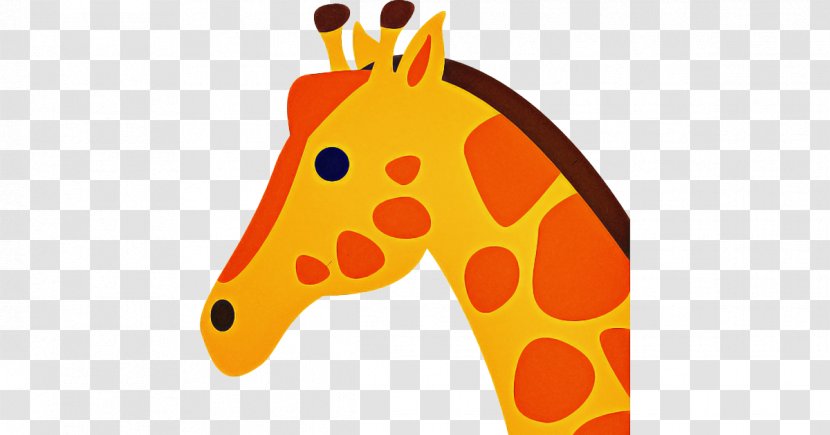 Orange Emoji - Giraffidae - Snout Yellow Transparent PNG